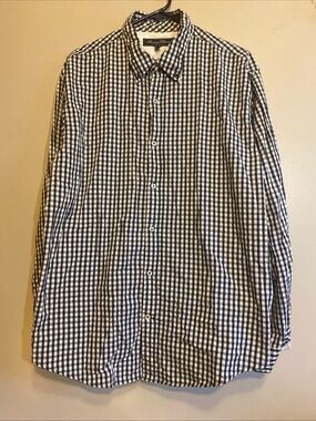 Vintage American Classics Russell Simmons Mens Blk Checker Shirt Size L (42/44)
